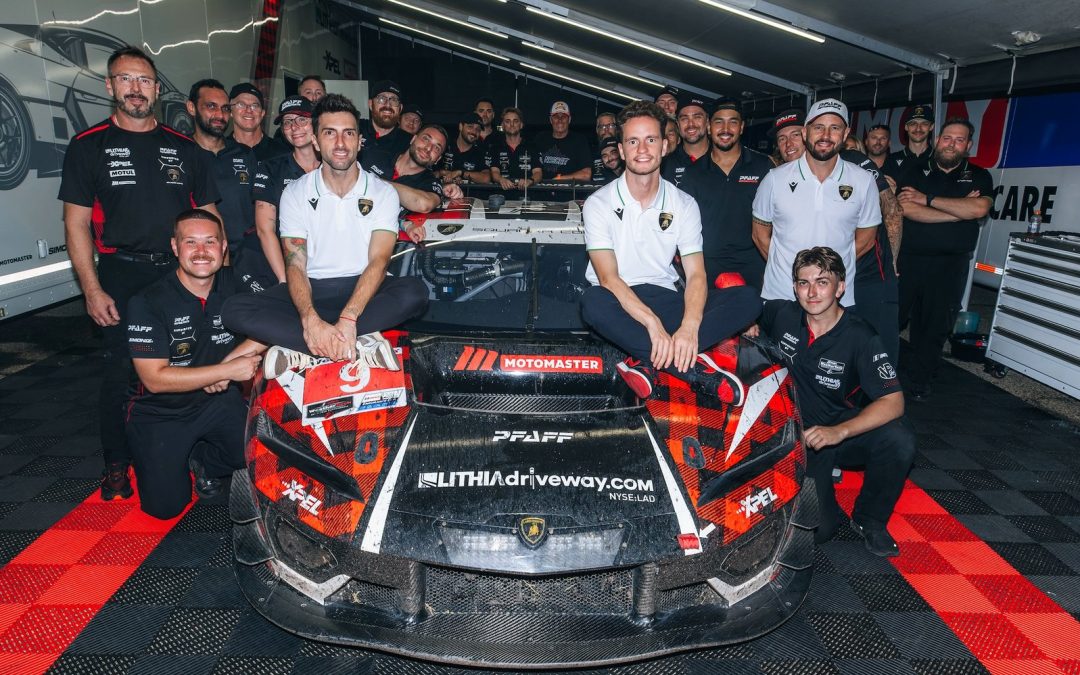 Lamborghini Factory Driver Sandy Mitchell and Andrea Caldarelli seal second in IMSA GTD Pro title race with PFAFF Motorsports